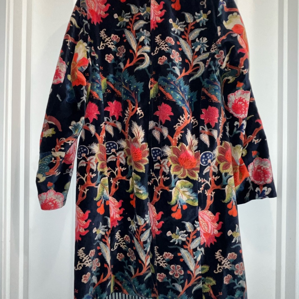Ro’s Garden Floral Velvet Coat - Multicolor - Picture 2 of 4
